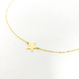 Kaia Large Held Star Necklace | Gold - MTT Collective