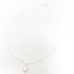 Karina Monstera Leaf Necklace | Silver - MTT Collective