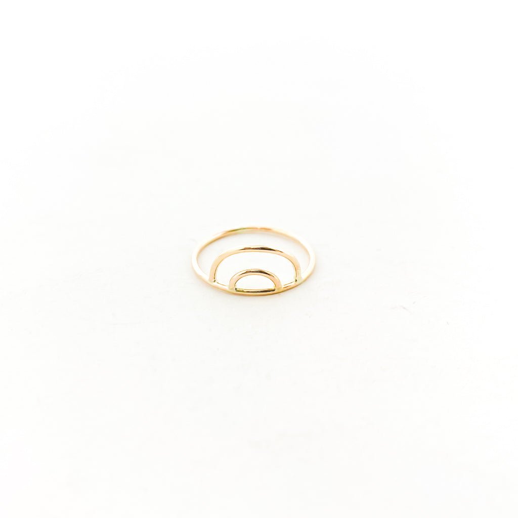 Kyrie Open Rainbow Ring | Gold - MTT Collective