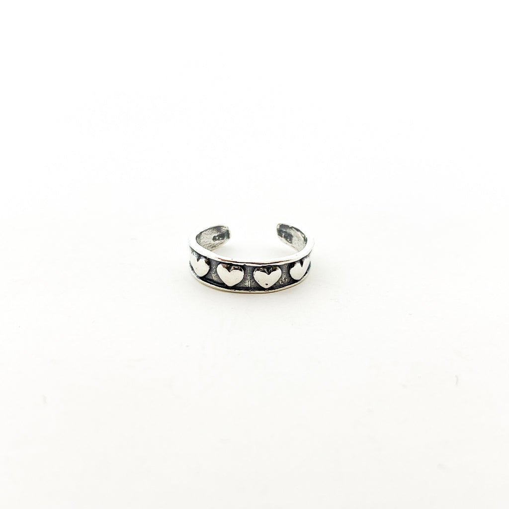 Little Hearts Toe Ring | Silver - MTT Collective