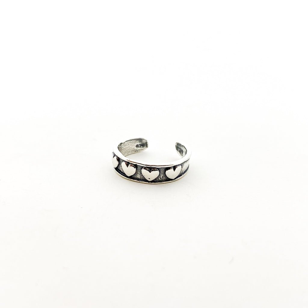Little Hearts Toe Ring | Silver - MTT Collective