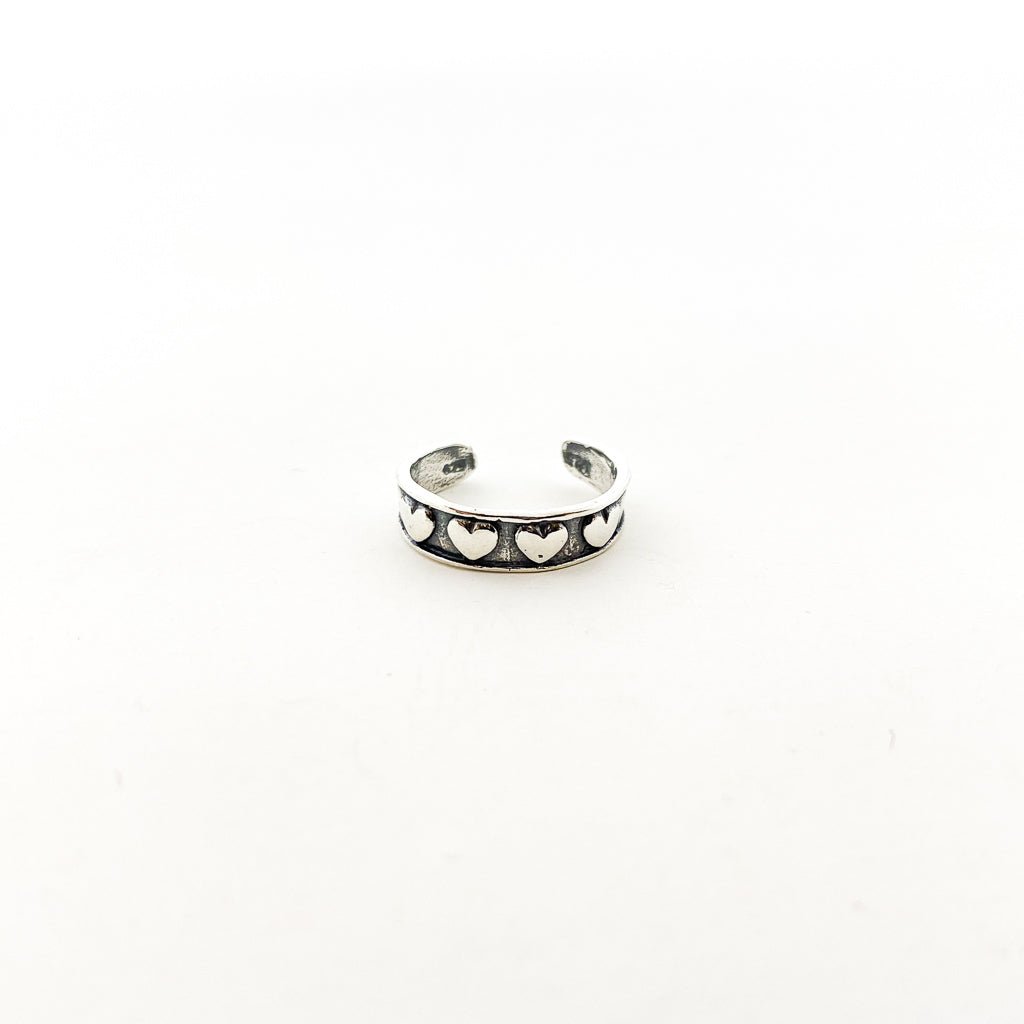 Little Hearts Toe Ring | Silver - MTT Collective