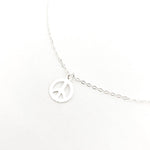 Love Is All Peace Charm Necklace | Silver - MTT Collective