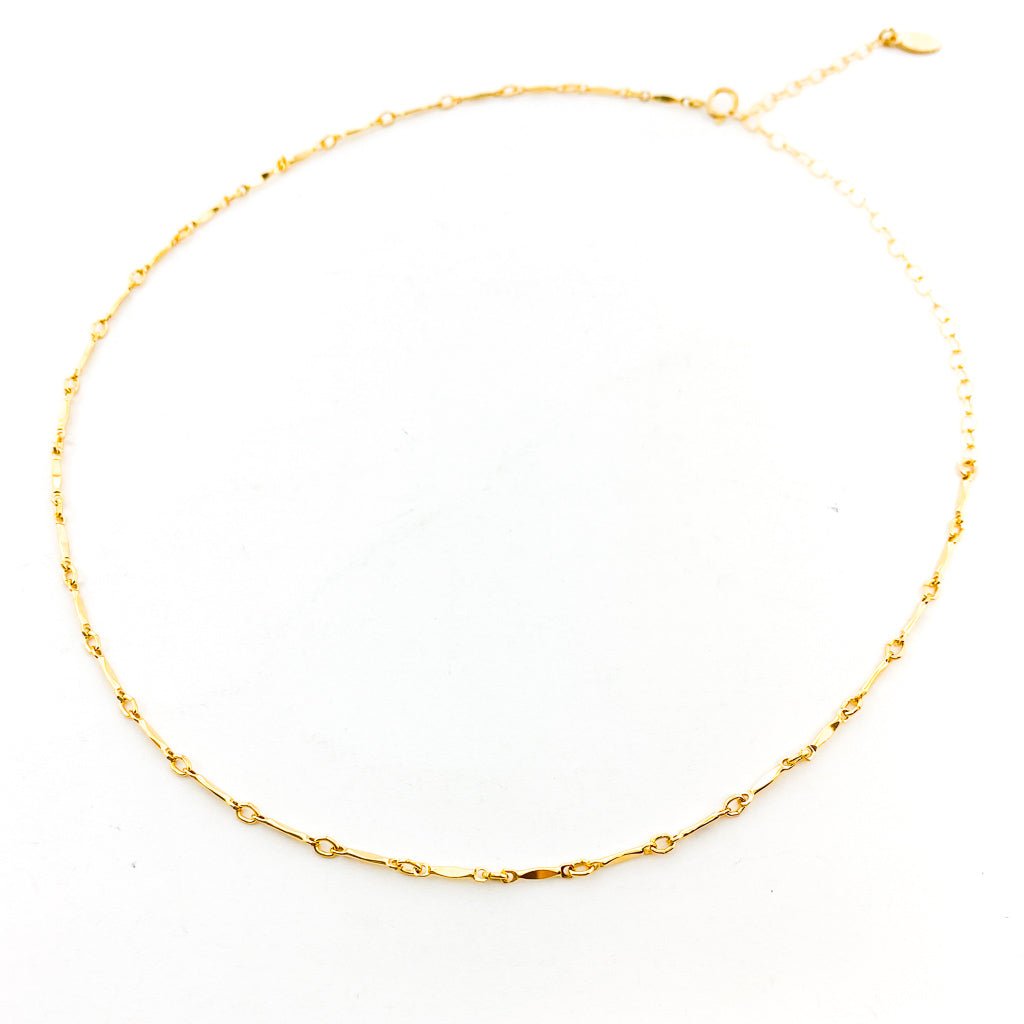 Lucy Bar Chain Necklace | Gold - MTT Collective