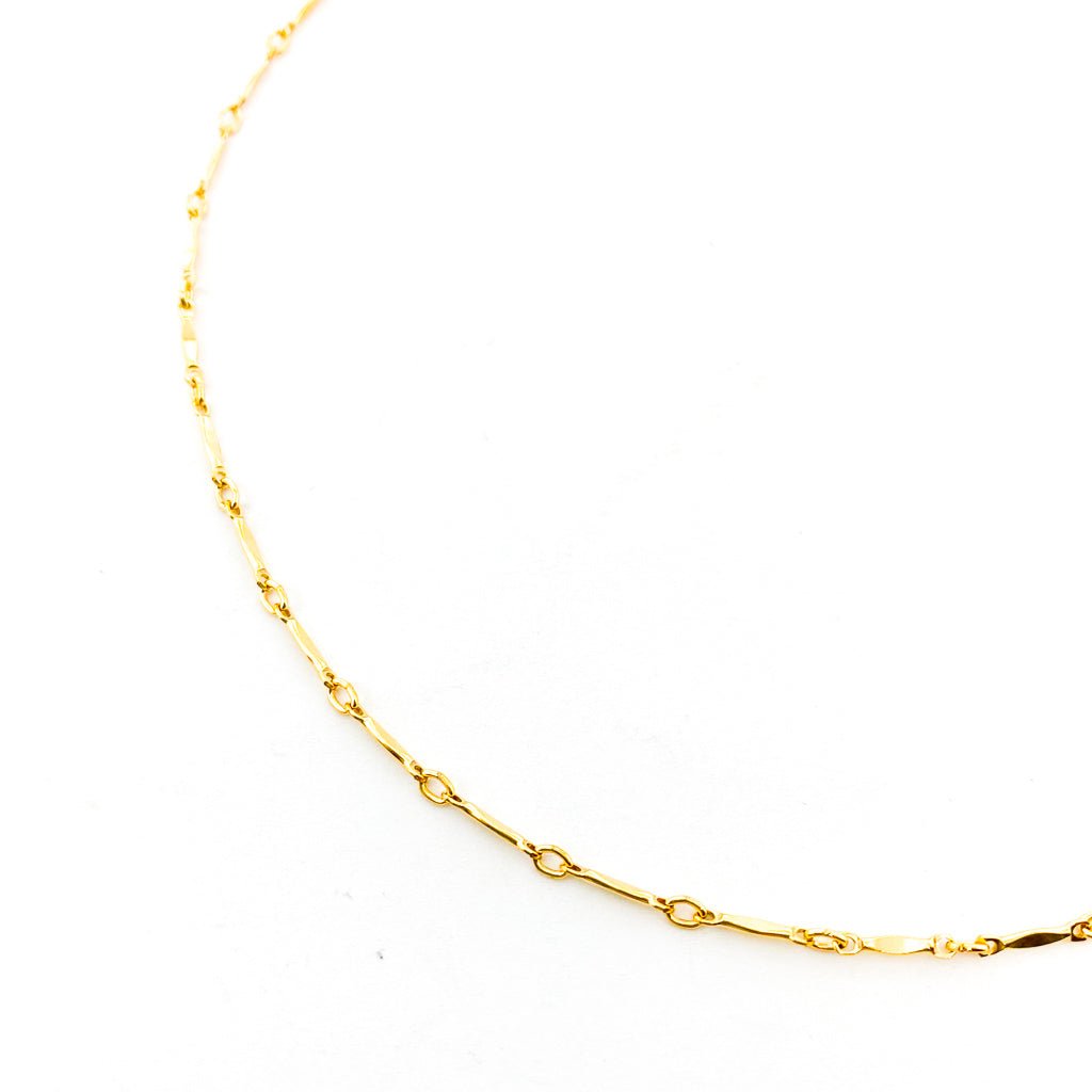 Lucy Bar Chain Necklace | Gold - MTT Collective