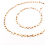 Luna Disc Chain Jewelry Set | Rose Gold - MTT Collective