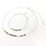 Luna Disc Chain Jewelry Set | Silver - MTT Collective