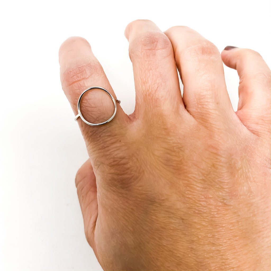 Luna Large Circle Ring | Silver - MTT Collective
