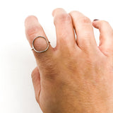 Luna Large Circle Ring | Silver - MTT Collective