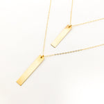Lydia Long Wide Bar Necklace - MTT Collective