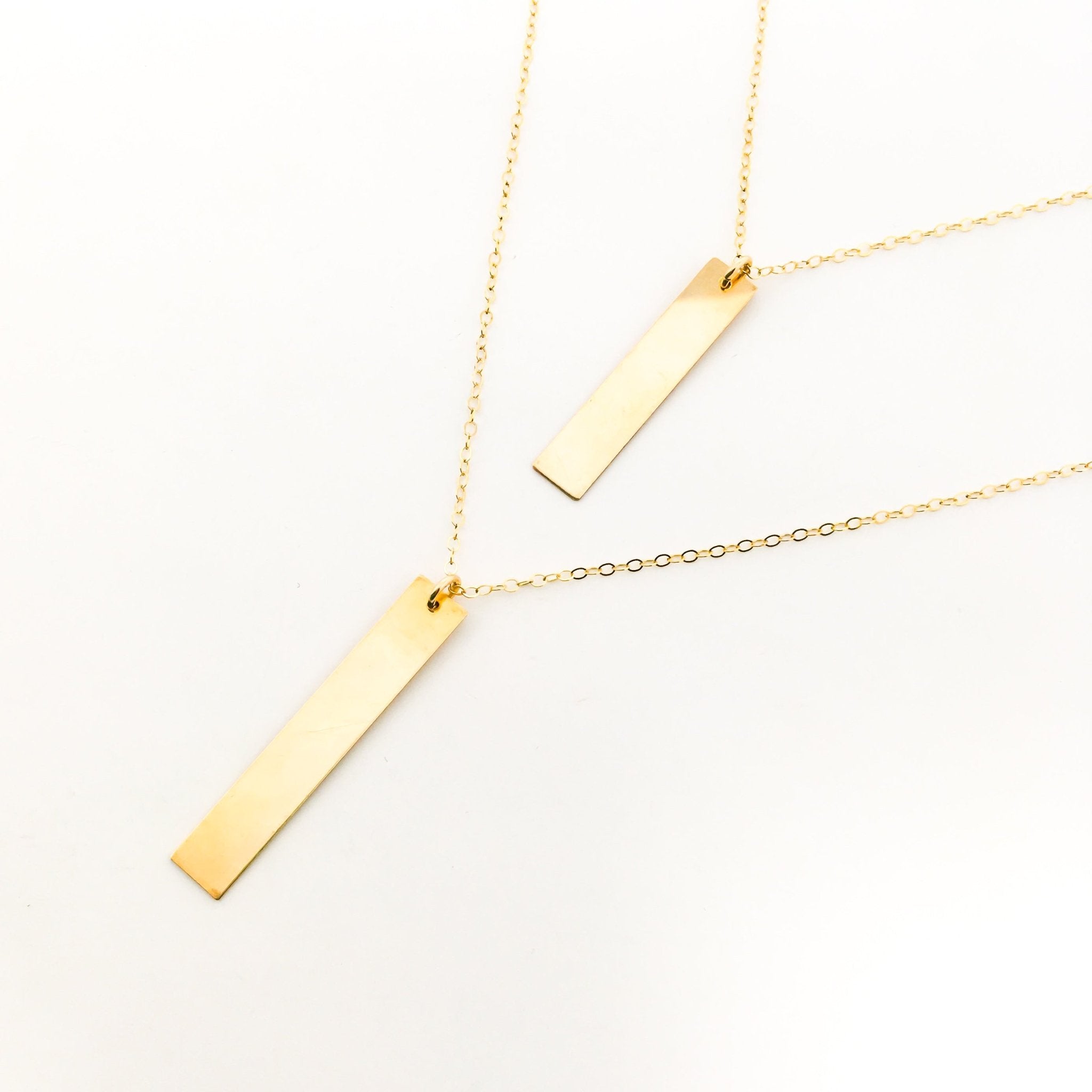 Lydia Long Wide Bar Necklace - MTT Collective