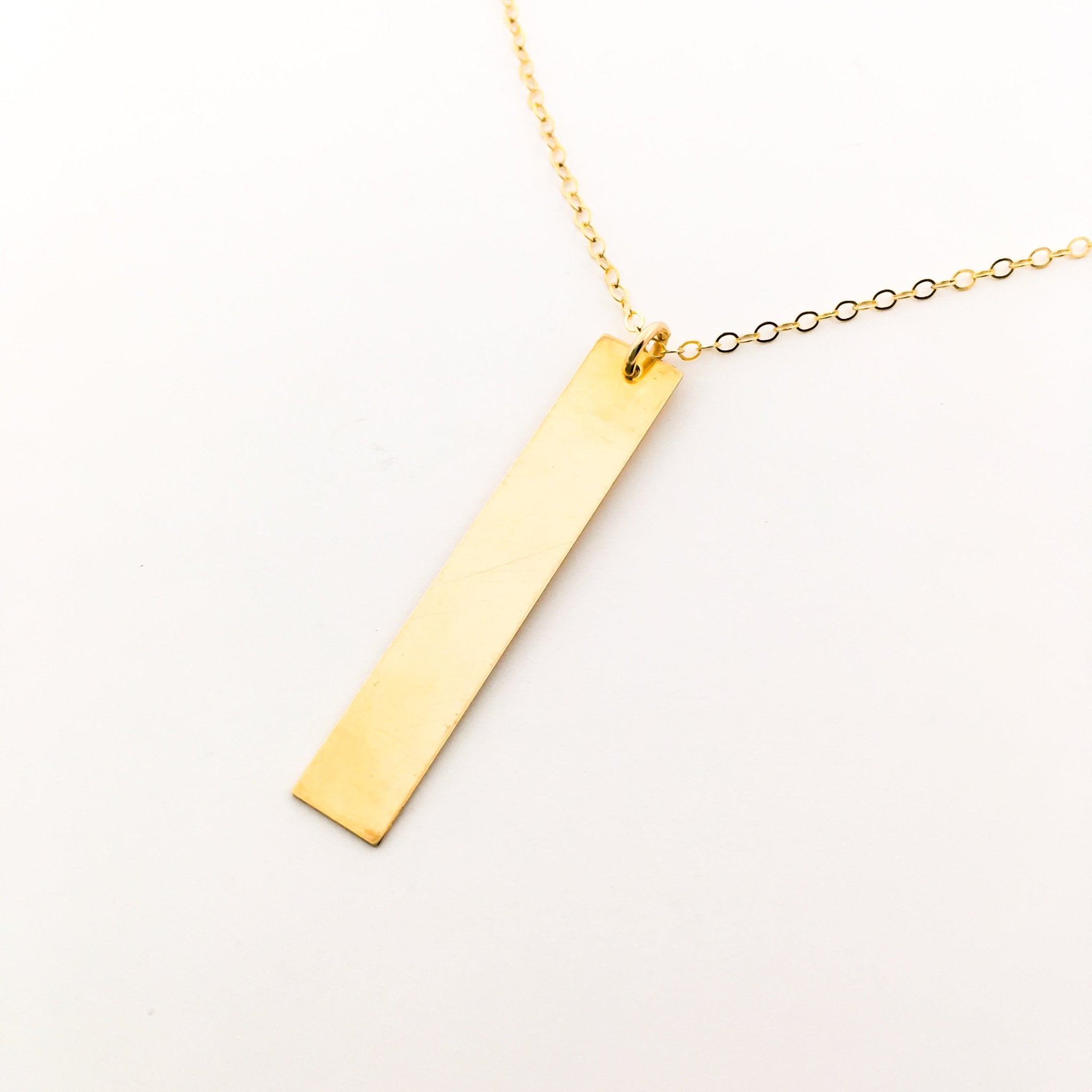 Lydia Long Wide Bar Necklace - MTT Collective
