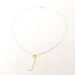 Lydia Long Wide Bar Necklace - MTT Collective