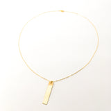Lydia Long Wide Bar Necklace - MTT Collective