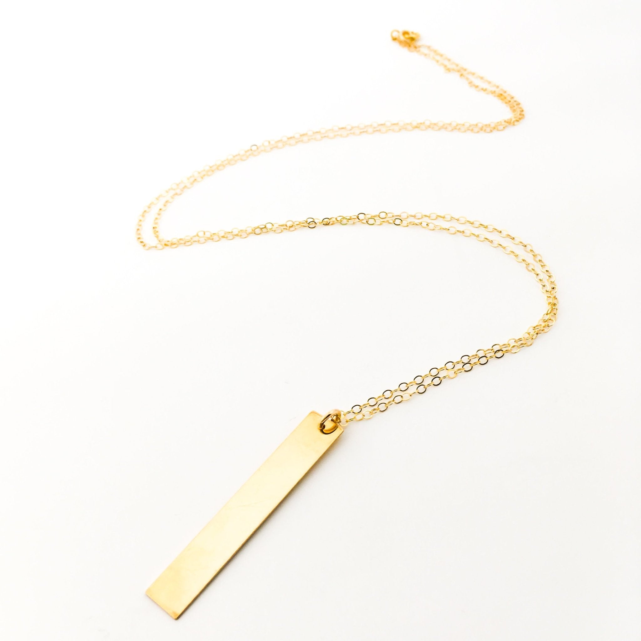 Lydia Long Wide Bar Necklace - MTT Collective