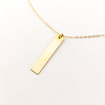 Lydia Long Wide Bar Necklace - MTT Collective