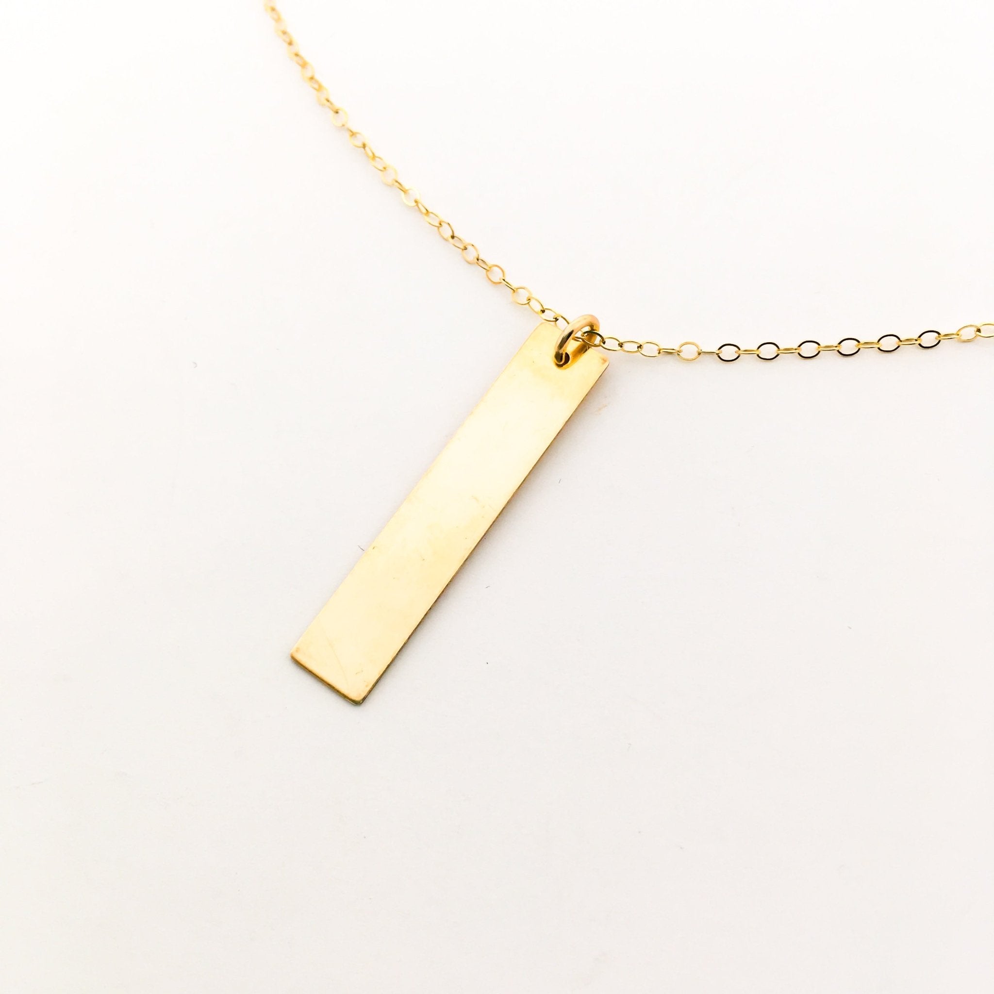 Lydia Long Wide Bar Necklace - MTT Collective
