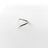 Lyla Deep V - Shape Ring | Silver - MTT Collective