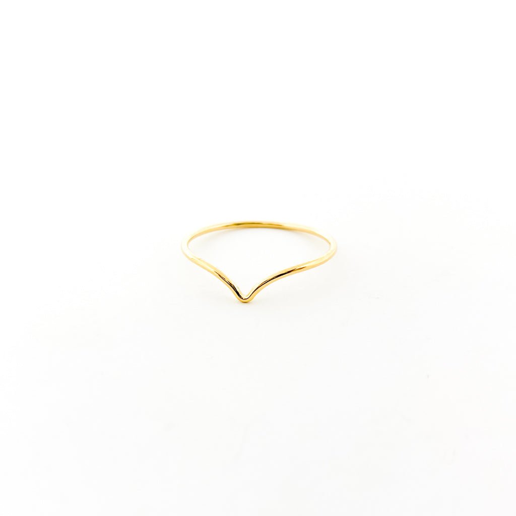 Lyla Small V - Shape Ring | Gold - MTT Collective