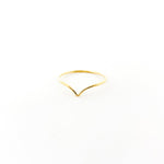 Lyla Small V - Shape Ring | Gold - MTT Collective
