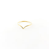Lyla Small V - Shape Ring | Gold - MTT Collective