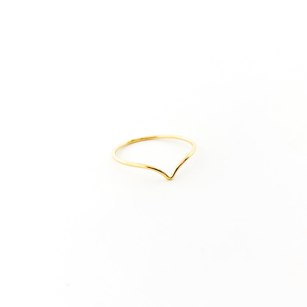 Lyla Small V - Shape Ring | Gold - MTT Collective