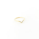 Lyla Small V - Shape Ring | Gold - MTT Collective
