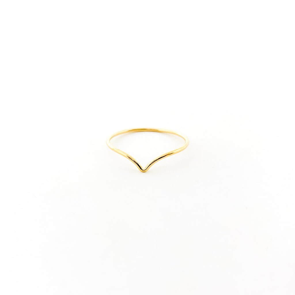 Lyla Small V - Shape Ring | Gold - MTT Collective