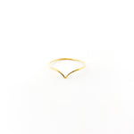 Lyla Small V - Shape Ring | Gold - MTT Collective