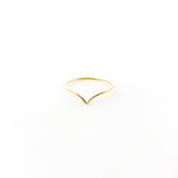 Lyla Small V - Shape Ring | Gold - MTT Collective
