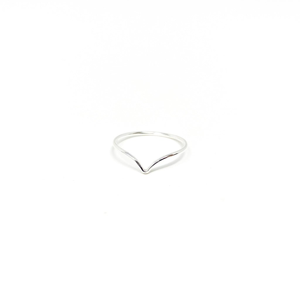 Lyla Small V - Shape Ring | Silver - MTT Collective