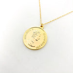 Maeve Large Double - Sided Elizabeth Isle Coin Necklace | Gold - MTT Collective
