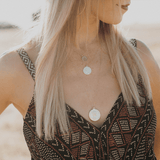 Maeve Large Double - Sided Elizabeth Isle Coin Necklace | Gold - MTT Collective