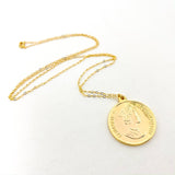 Maeve Large Double - Sided Elizabeth Isle Coin Necklace | Gold - MTT Collective