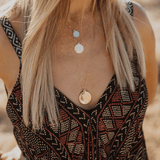 Maeve Large Double - Sided Elizabeth Isle Coin Necklace | Gold - MTT Collective