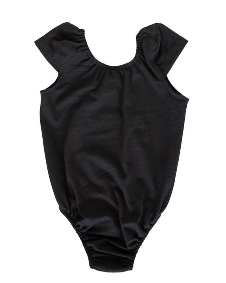 Girls Solid Maggie Cap Sleeve Leotard - MTT Collective