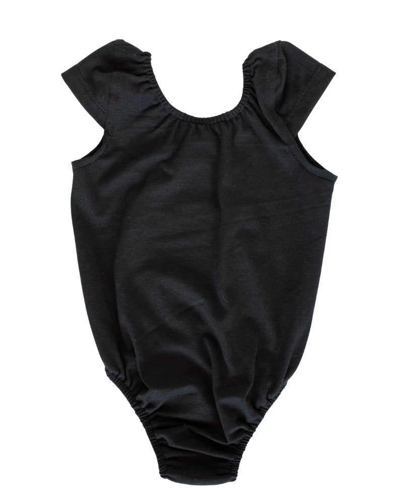 Girls Solid Maggie Cap Sleeve Leotard - MTT Collective
