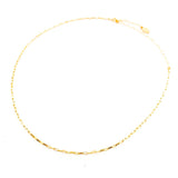 Mara Mini Rectangle Link Chain Necklace | Gold - MTT Collective