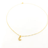 Margot Double Rhinestone Moon Necklace | Gold - MTT Collective