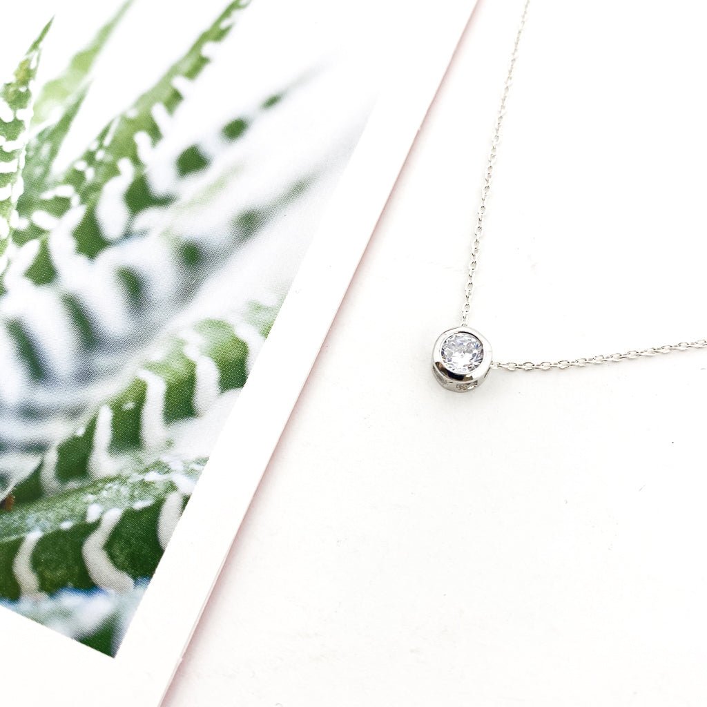 Maria Held Rhinestone Necklace | Silver - MTT Collective