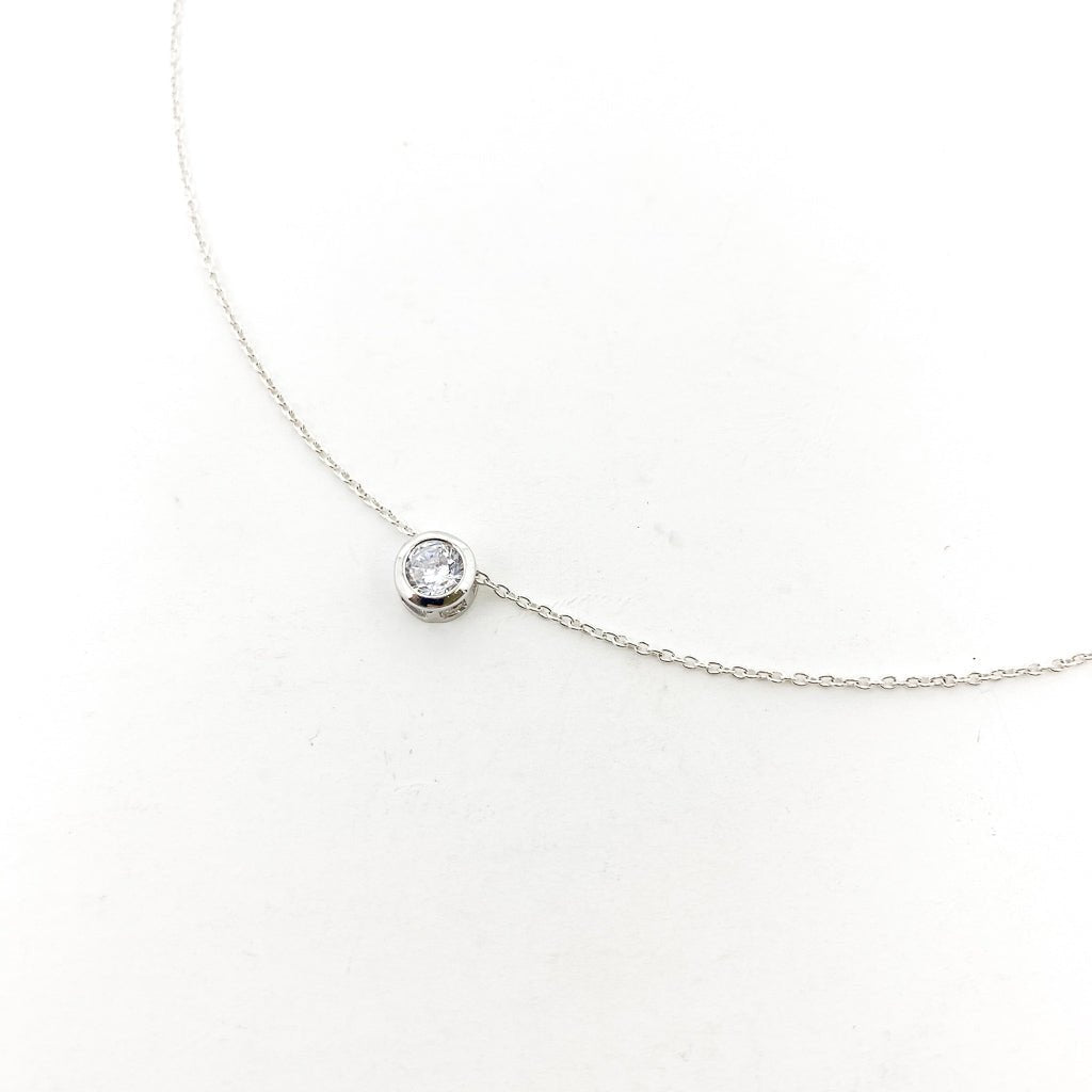 Maria Held Rhinestone Necklace | Silver - MTT Collective