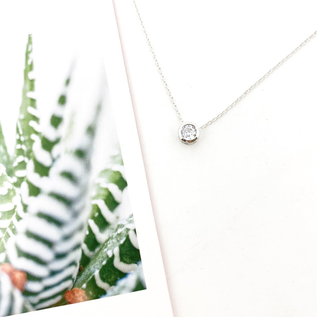 Maria Held Rhinestone Necklace | Silver - MTT Collective