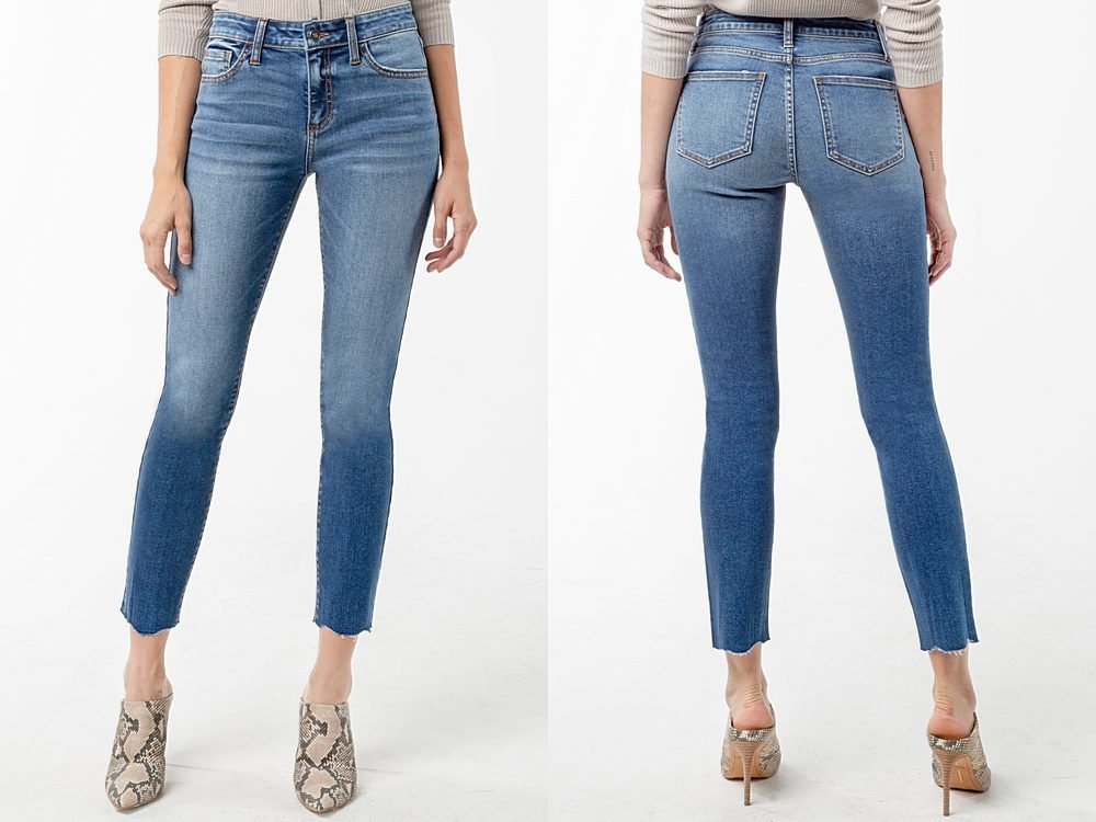 MID RISE ANKLE SKINNY JEANS - MTT Collective