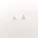 Mini Triangle Stud Earrings | Silver - MTT Collective