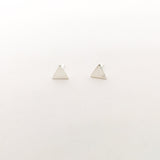 Mini Triangle Stud Earrings | Silver - MTT Collective