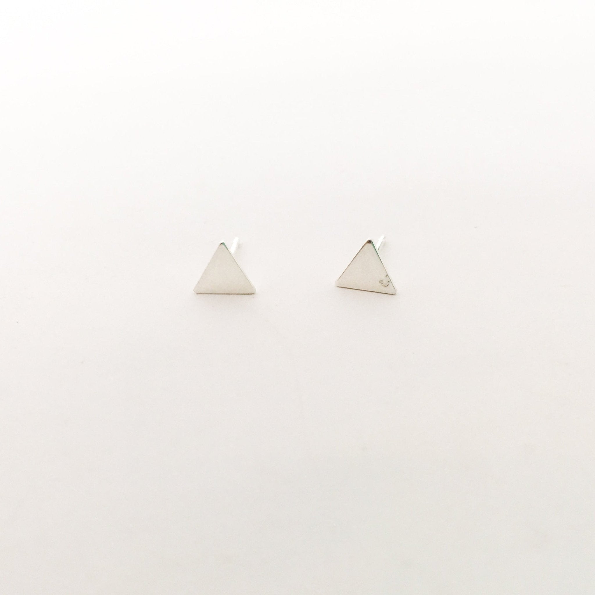 Mini Triangle Stud Earrings | Silver - MTT Collective