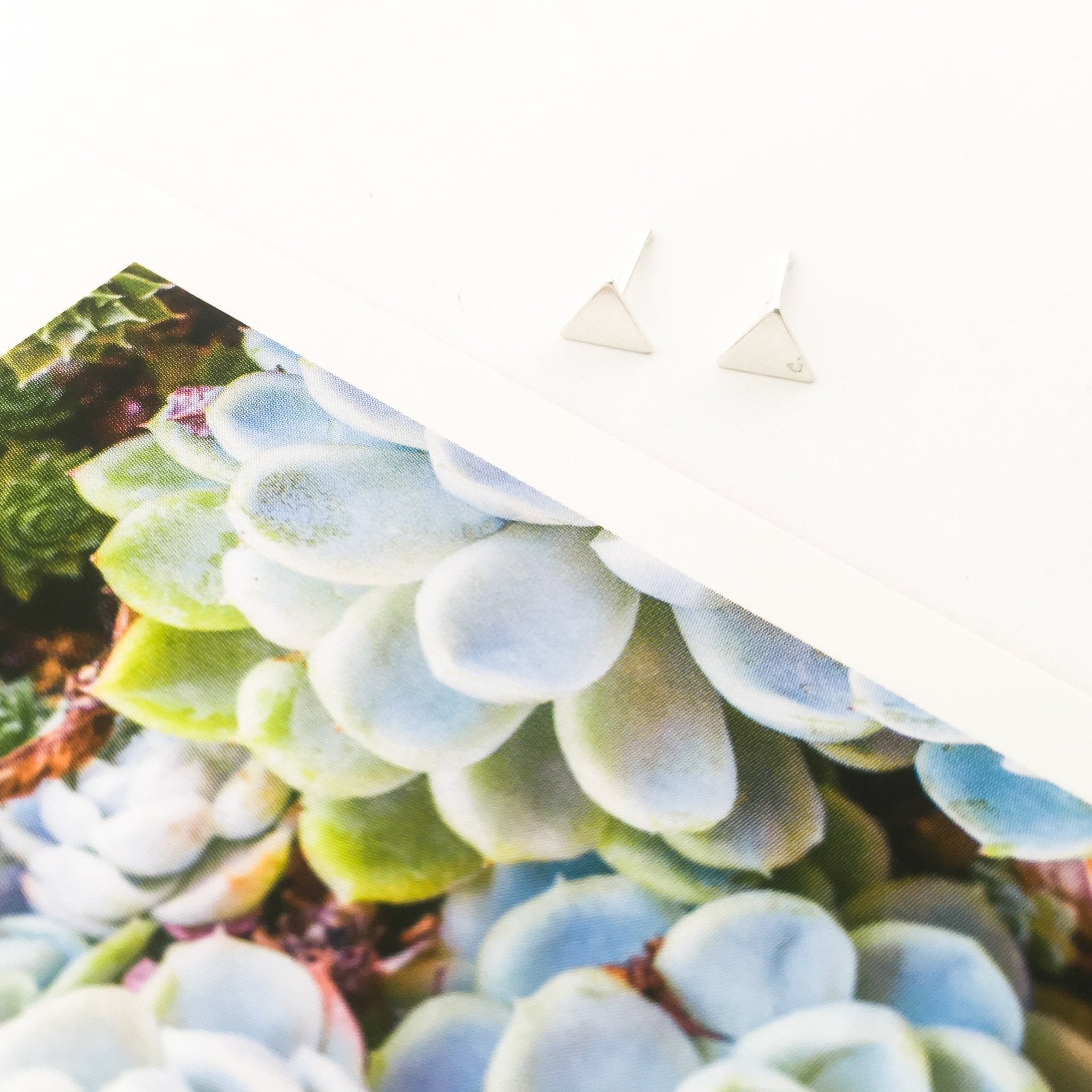 Mini Triangle Stud Earrings | Silver - MTT Collective