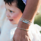 Gracie Beaded Birthstone Accented Bracelet | 3mm - MTT Collective
