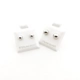 SPHERE STUD EARRINGS | STERLING SILVER | SIZE OPTIONS - MTT Collective