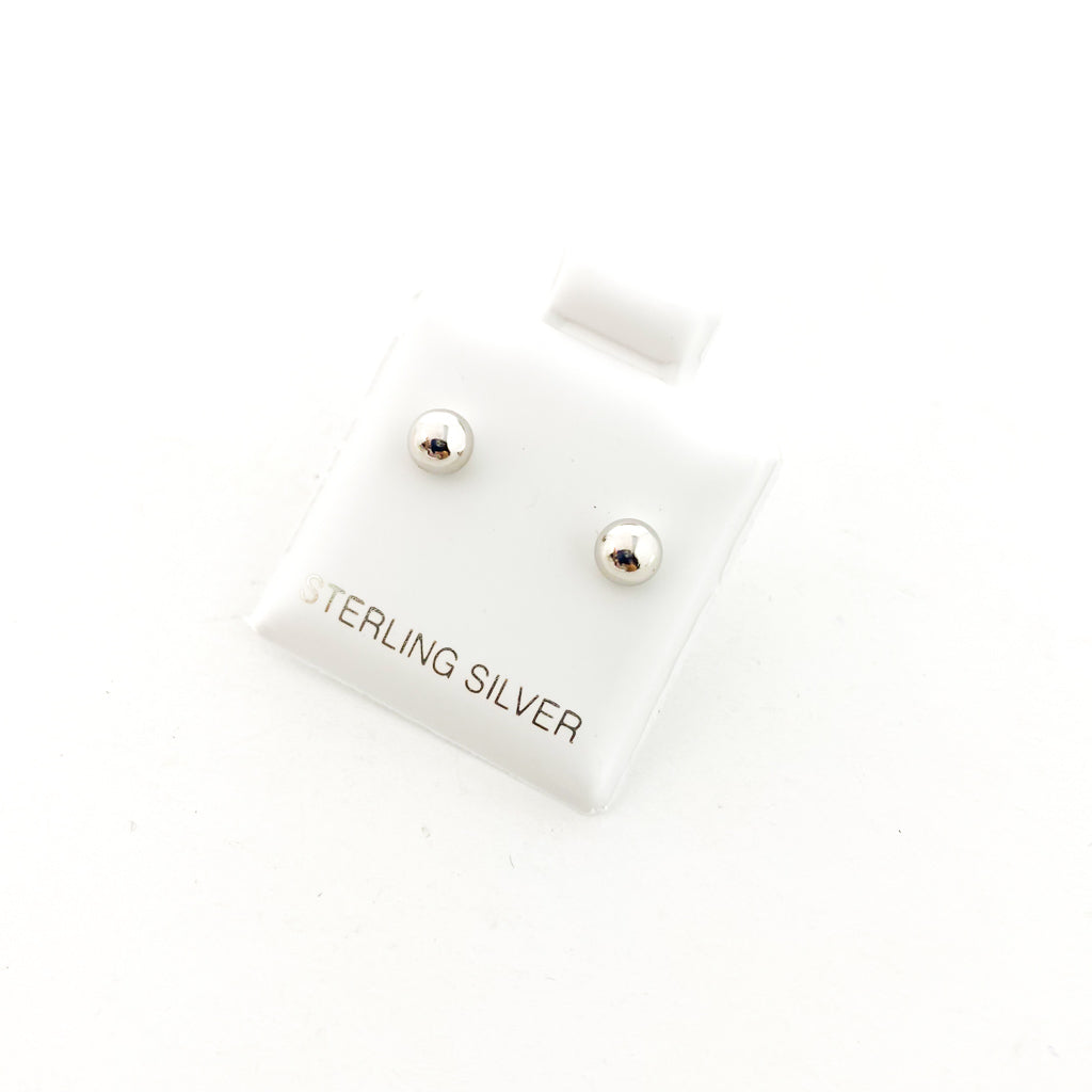 SPHERE STUD EARRINGS | STERLING SILVER | SIZE OPTIONS - MTT Collective